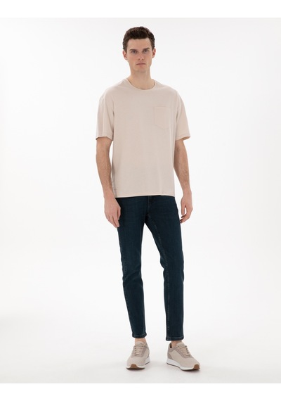 Pierre Cardin Erkek Bej Tişört Basic 50306991-vr011 Bej
