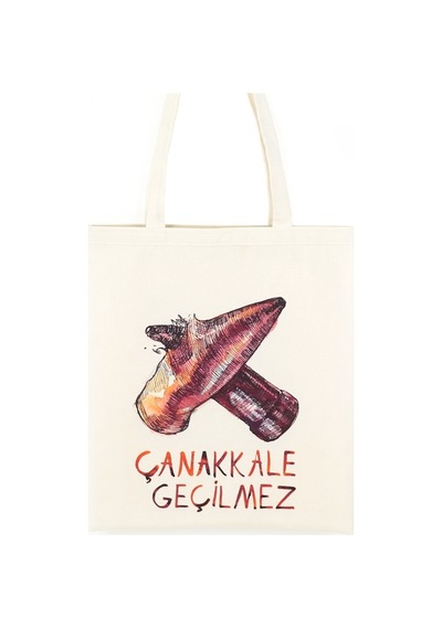 Anadolia Çarpışan Kurşunlar Ham Bez Çanta