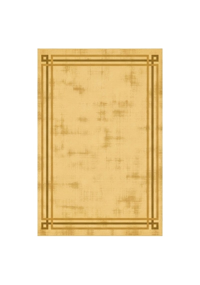 Kartela Halı Rilo Halı Kaymaz Taban Makinede Yıkanabilir Halı Hardal Sarısı - 100 X 150 Cm