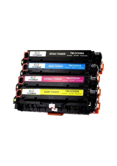 Hp 305A-Ce410A-11A-12A-13A Uyumlu Toner Seti- M451Dn- M451Dw