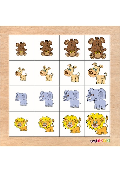 Toptoys Küçükten Büyüğe Sıralama Ahşap Puzzle Cs-7013