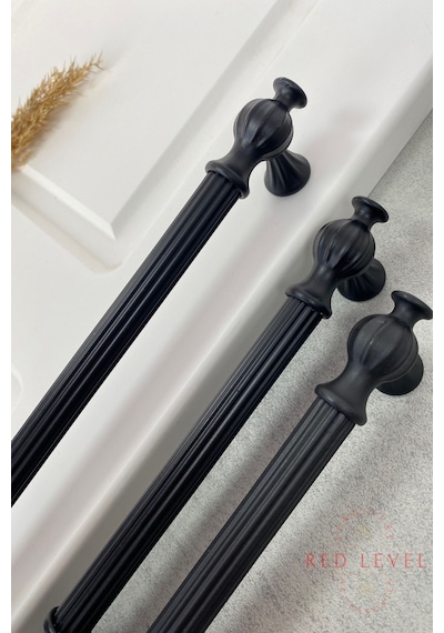 Hitit 128 Mm Siyah Modern Metal Kulp Modelleri Lüks Country Mutfak Dolap Çekmece Mobilya Kulbu Siyah