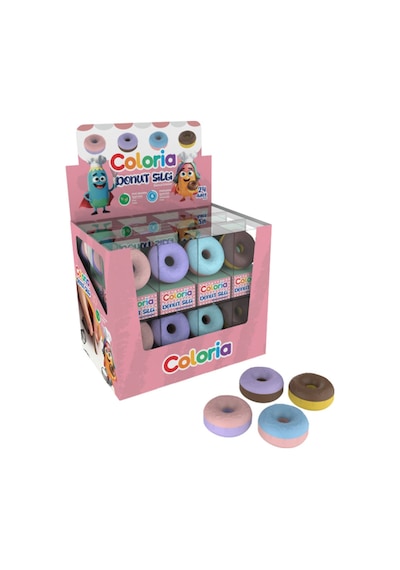 Silka Silgi Coloria Donat 3d Öğrenci Silgisi 24 Lü Paket