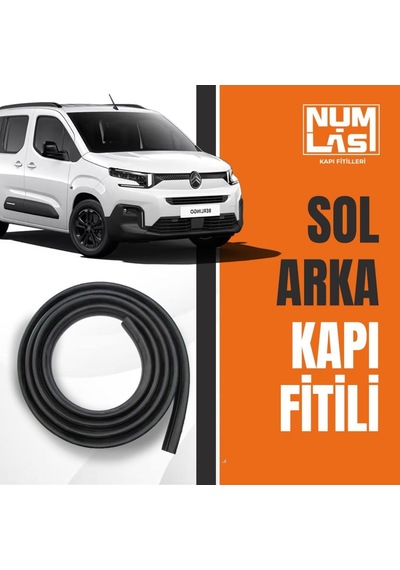 Citroen Berlingo 2019-2025 Sol Arka Kapı Fitili-a Kalite-numlas-nm4388