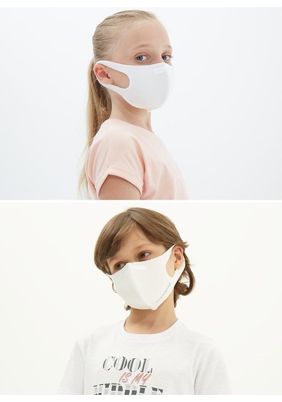 Blackspade Çocuk Koruyucu Maske Beyaz S1