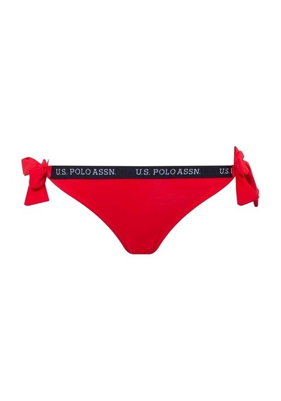 U.S. Polo Assn. Kadın Kırmızı Kalın İpli Bikini Alt 21509