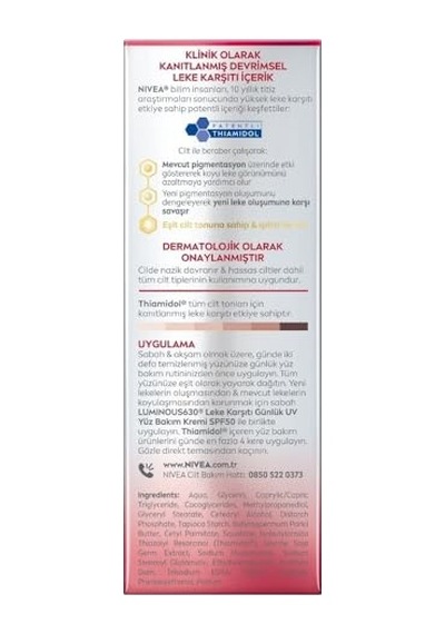 Nıvea Luminous630 Leke & Yaşlanma Karşıtı Serum 30 Ml,hyaluronik Asit Ve Kolajen Tetikleyici