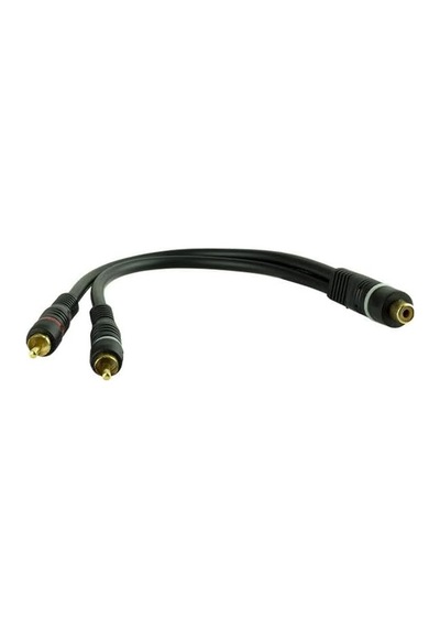 1 Di Şi 2 Erkek Rca Y Kablo 25 Cm Ses Anfi Bağlanti Kablosu Belirtilmemiş