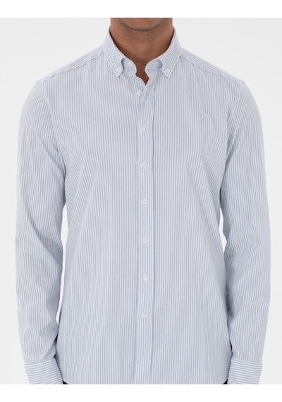 Pierre Cardin Erkek İndigo Gömlek Desenli 50311396-vr028 İndigo