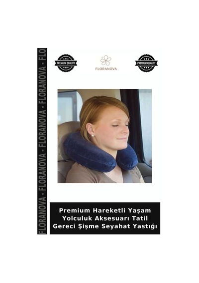 Premium Hareketli Yaşam Yolculuk Aksesuarı Tatil Gereci Şişme Seyahat Yastığı