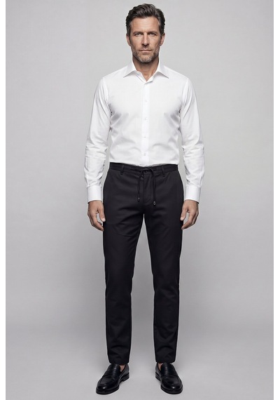 Bisse Beyaz Regular Fit Cepsiz Klasik Uzun Yaka Gömlek Gmkls252179 D01