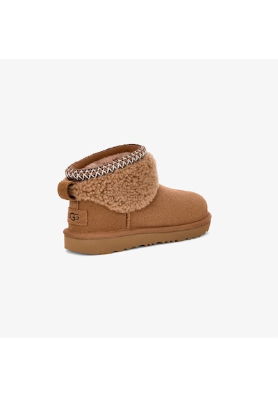 Ugg Classic Ultra Mini Maxi Curly Çocuk Kahverengi Bot - 1157730k Kahverengi