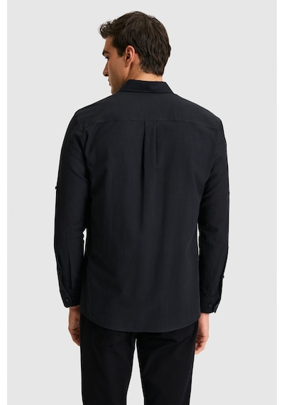 U.s. Polo Assn. Erkek Siyah Gömlek Basic 50324660-vr046