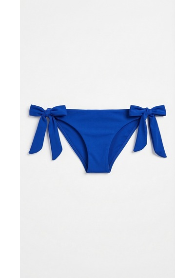 Zi Mavi Kalın Ipli Bağcıklı Brazian Bikini Altı