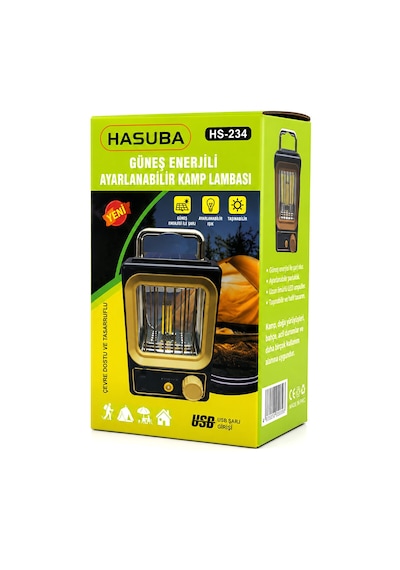 Solar - Güneş Enerjili Usb Şarjlı Nostalji Solar Lamba 1500mah Hs-234 5250 Diyarı Fırsat