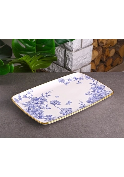 Gönül 33cm Spring Time Servis Meze Tabağı G4186 Çok Renkli