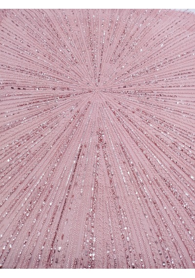 Taşlı Abiyelik Kumaş Pembe