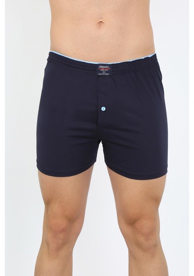 İbrahim Burak Etiler Collection Moda Çizgi Erkek Penye Boxer Lacivert 40091