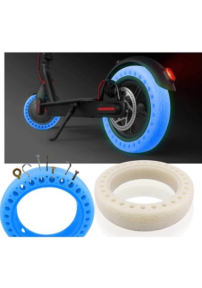 M365/Pro Elektrikli Scooter İçin Mavi Floresan Patlamayan Lastik