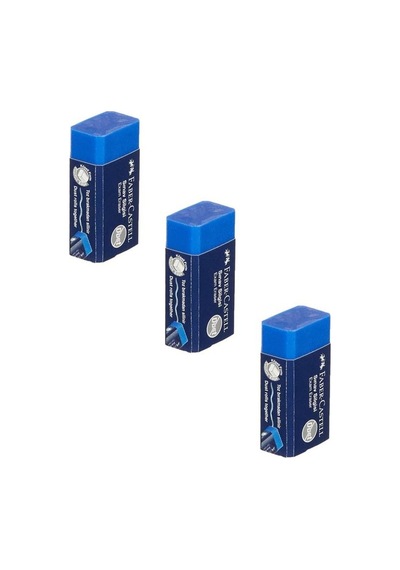Faber Castel Sınav Silgisi Mavi Exam Eraser 3 Lü 187170