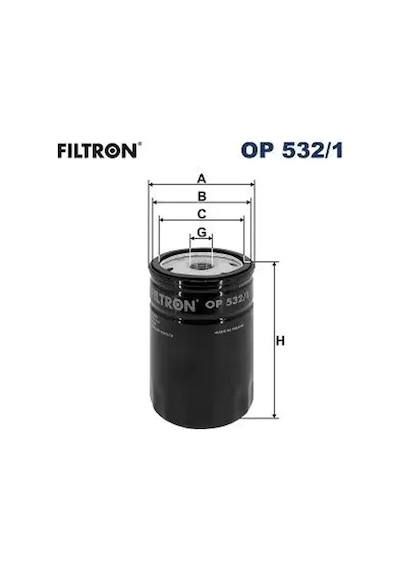 Ford Escort 6 Yag Filtresi 1.6 1995-1999 Fıltron Op5321