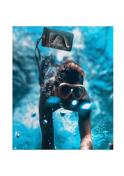 Yüksek Kalite Tüm Telefonlara Uyumlu Ip68 Yağmur Su Geçirmez Waterproof Deniz Havuz Altı Geçirmez Siyah