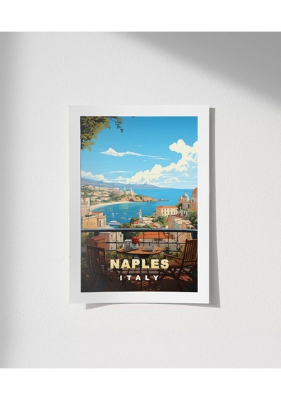 Çerçevesiz Poster Napoli'nin Tarihi Sokakları