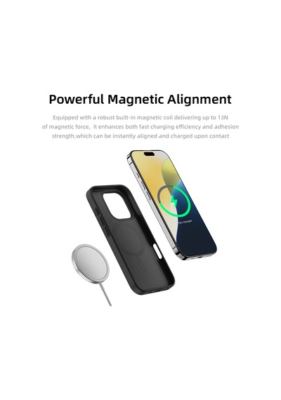 Rock Apple Uyumlu iPhone 16 Pro Ultra İnce Aramid Fiber Kılıf Siyah Siyah