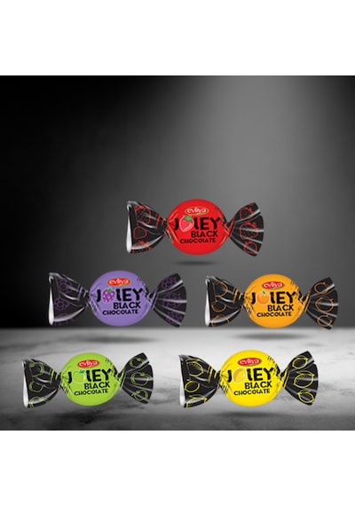 Evliya Şekerleme ve Çikolata Joley Black Quadro Poşet 1 KG