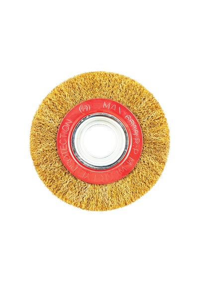Saçaklı Daire Tel Fırça 200 X 25 Mm