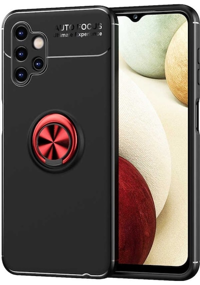 Samsung Uyumlu Galaxy A13 4G Kılıf Yüzüklü Magnetli Ravel Case Kapak