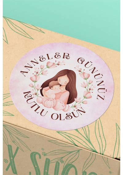Anneler Gününüz Kutlu Olsun Sticker 3x3cm St2383 Çok Renkli