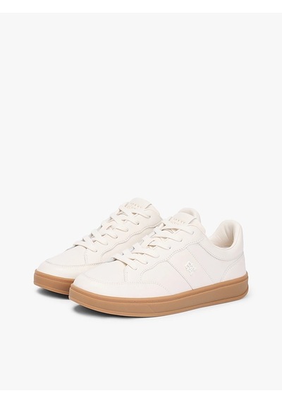 Tommy Hilfiger Th Herıtage Court Sneaker Ltr Kadın Bej Sneakers - Fw0fw09028