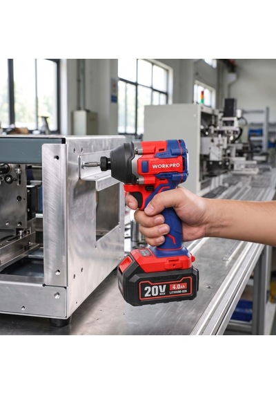 Workpro Wp390108 20volt 4.0ah. Li-ion 230nm Çift Akü Kömürsüz Profesyonel Şarjlı Darbeli Tornavida