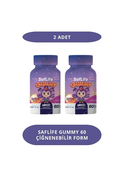 Saflife Gummy 60 Çiğnenebilir Form 2 Adet 1
