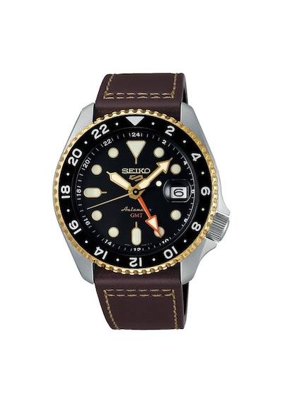 Seiko Ssk036j Otomatik Kahverengi Deri Kordon 10 Atm 42 Mm Erkek Kol Saati Gri