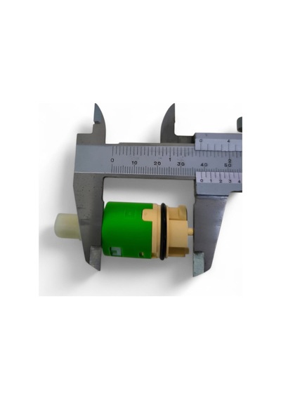 Kartuş 25mm Ayaklı Batarya Çeşme Musluk İçi Yeşil