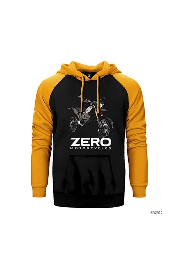 Zero Fx Sarı Renk Reglan Kol Sweatshirt / Hoodie