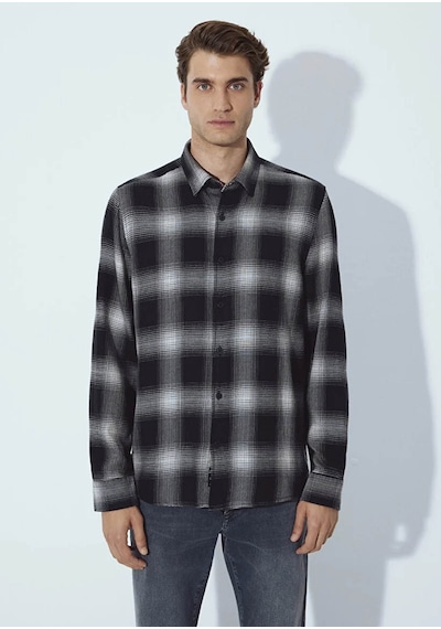 Mavi Regular Fit Kareli Siyah Erkek Gömlek M0211770-91367 Siyah