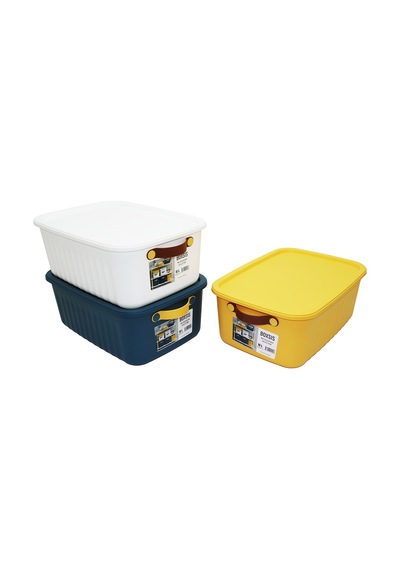 Diyarı Fırsat Renkli Kapaklı Saklama Kutusu 10 Litre 35x25x15 Cm 18'li Paket