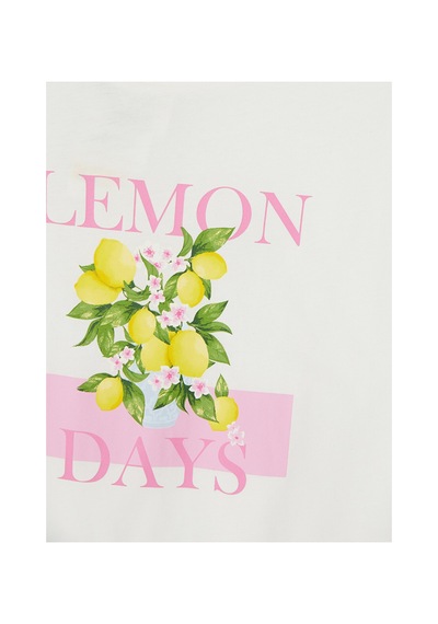 Lcw Dream Pembe Limon Baskılı Kadın Şortlu Pijama Takımı