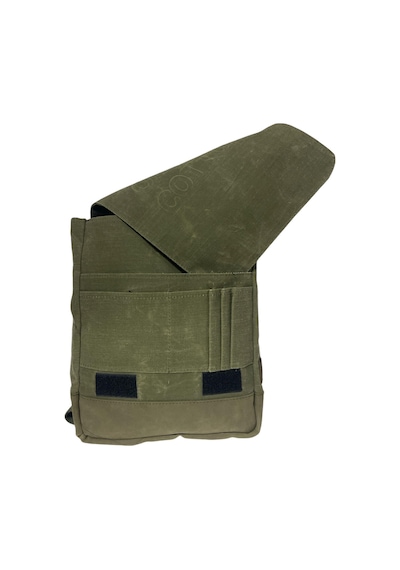 Old Cotton Cargo Vintage Su Geçirmez Kanvas Salaş Unisex Günlük Okul Tablet Sırt Çantası Naoko S 24x30cm Haki