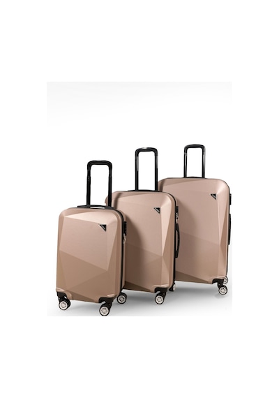 Polo&sky Elmas Model Gold Renk 3'lü Valiz Bavul Seti Altın