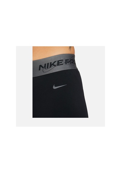 Nike Pro Dri-fit Mid-rise 7/8 Graphic Training Kadın Tayt Undefined Negru Negru