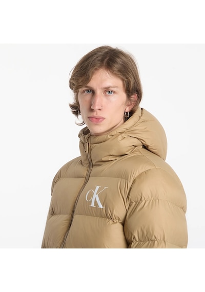 Calvin Klein Erkek Marka Logolu Günlük Kullanıma Uygun Bej Mont Lv04rg513g 10j