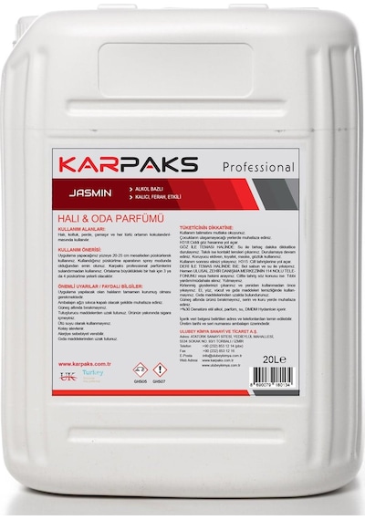 Karpaks Jasmin Halı Ve Oda Parfümü 20 Kg Şampuan