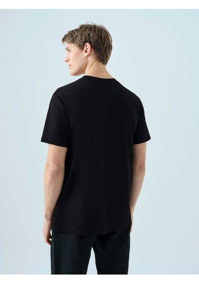 Loft Regular Siyah - Mor Erkek T-shirt Lf2038461 Siyah - Mor Loft Regular Siyah - Mor Erkek T-shirt Lf2038461 Siyah - Mor