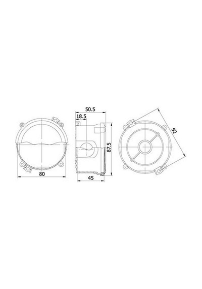 METE ENERJİ 40200605 Q80X45 Termoplastik Buat Vidalı Kapak Gri