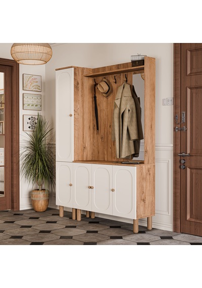 Set 5092-5091 Roma Sağ Aynalı 5 Kapaklı Membran 4 Askılı Bohem