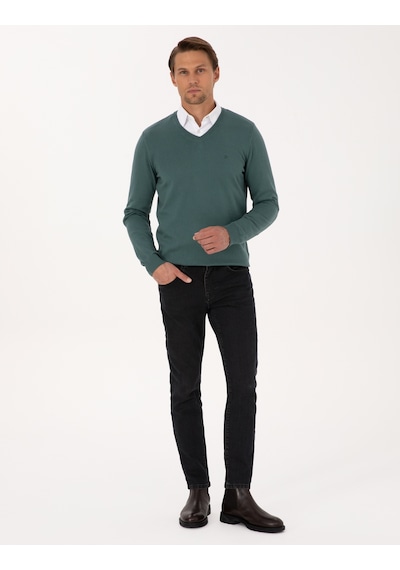 Pierre Cardin Erkek Yeşil Kazak /triko 50314190-vr054 Yeşil